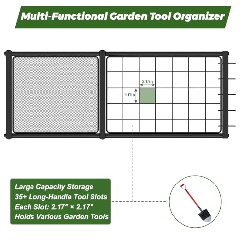 Garden Tool Organizer with Side Tool Pouch, Yard Tool Organizer - Image 5