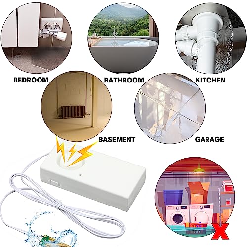 Hoteam 5 Pcs Water Sensor Alarm Leak Detector 120db Water - Image 4