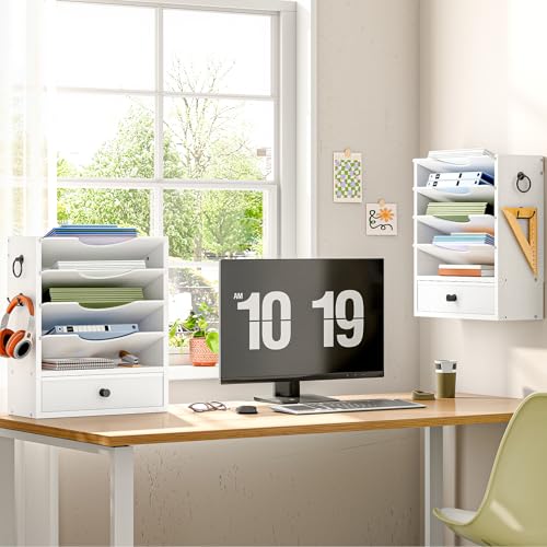 HOOBRO Wall File Organizer, Mail Organizer Wall Mounted - Image 3