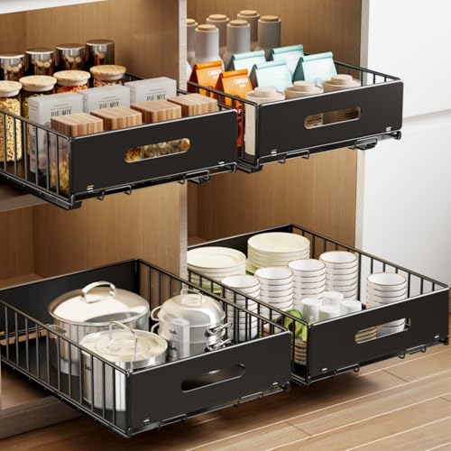 Mustorn 2 Pack Pull Out Cabinet Organizer, Slide Out | All Products - Image 2