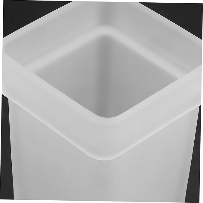 Toilet Bowl Brush Cup Ceramic Holder Bathroom Scrubber Frosted Design Easy Maintenance