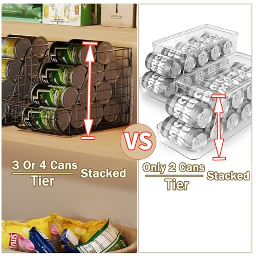 X-cosrack Stackable Can Organizer for Pantry 3Pack，Standing - Image 5