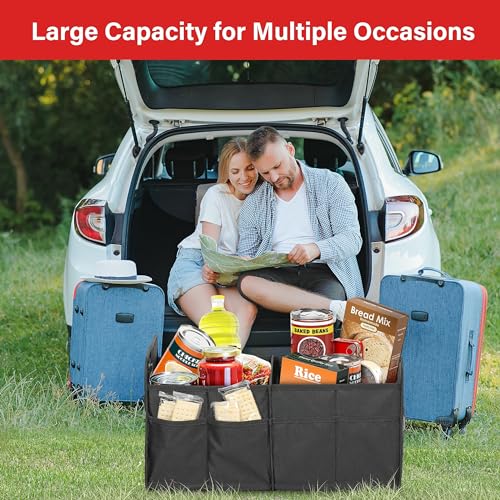 Simple Deluxe Car Trunk Organizer, 2 Compartments | Home Organization - Image 3