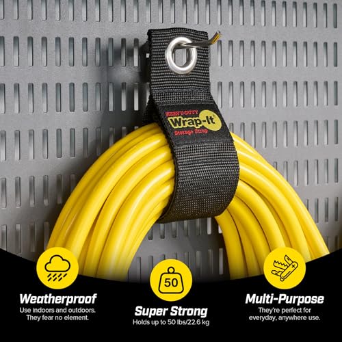 Heavy-Duty Wrap-It Storage Straps, 13-inch (6 Pack) - Image 3