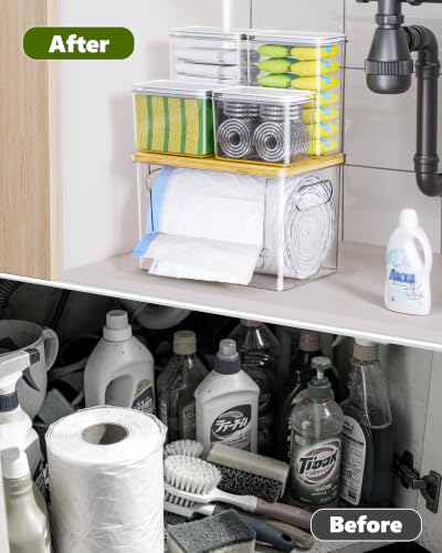 iCASA 5 in 1 Trash Bag Holder Dispenser Dishwasher & - Image 6