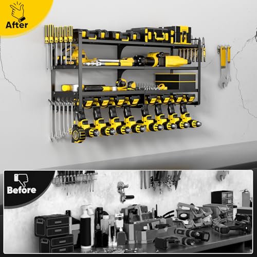 Large Power Tool Organizer Wall Mount,4 Layers Heavy Duty - Image 7