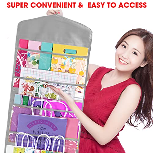 Gift Bag and Tissue Paper Storage, Hanging Organizer - Image 6