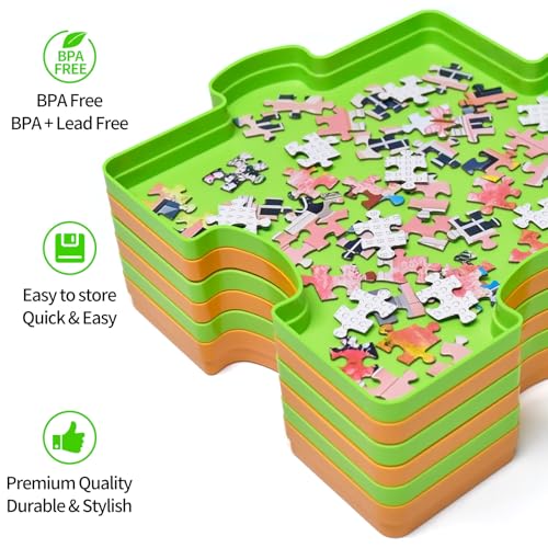 6 Stackable Puzzle Sorting Trays, Fit 1000/2000/5000 - Image 4