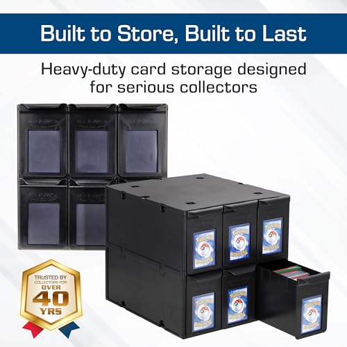 BCW 6-Drawer Card Catalog, Black - Image 4