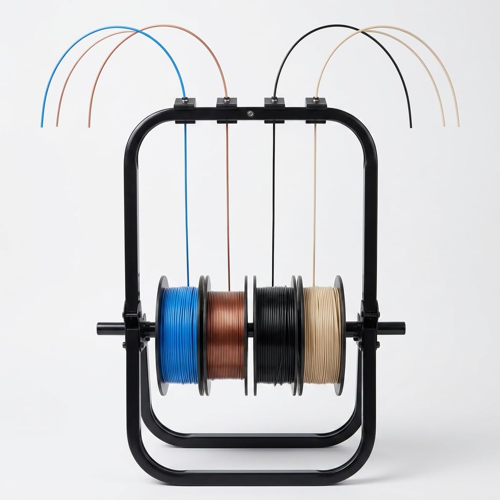Adjustable 3D-Printing Filament Spool Holder: Freestanding Spool - Image 2