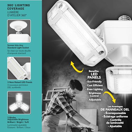 TRIBURST SHOPLIGHT PRO 360 LED Garage Lights - LED Light Bulb - Image 6
