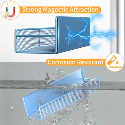 Magnetic Spice Rack for Refrigerator, 2 Pack Metal - Image 5