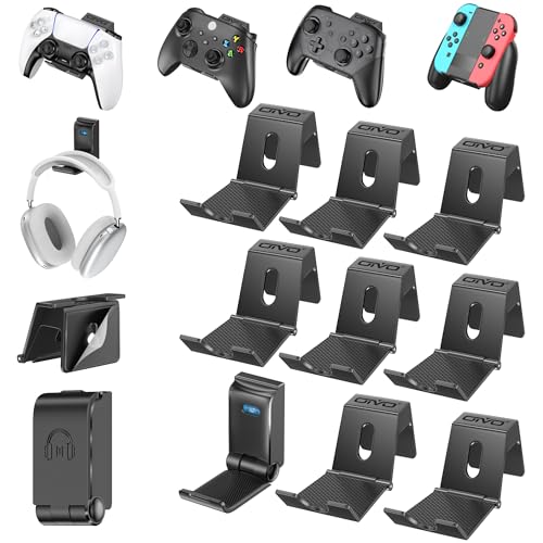 OIVO Controller & Headset Wall Mount Holder Stand | Home Organization - Image 2