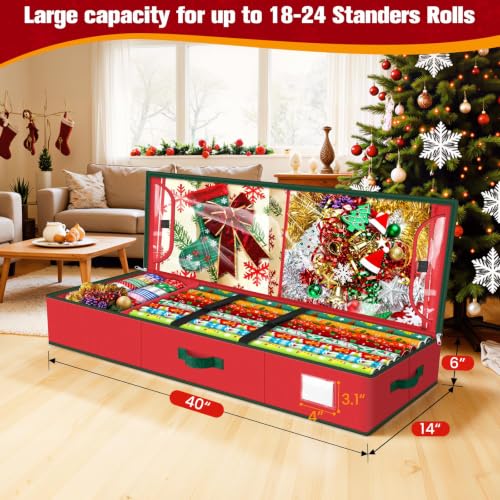 Wrapping Paper Organizer Storage, Christmas Wrapping Paper - Image 4