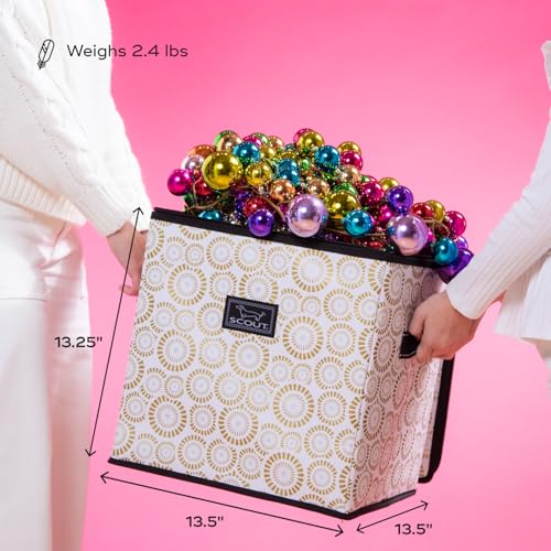SCOUT Joy Box Ornament Storage Bin with 48 Cubbies - Zips - Image 3