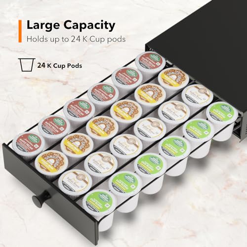 SICHEER K Cup Coffee Pod Storage Drawer with Sliding Tray - Image 5