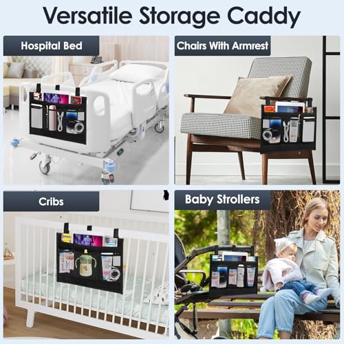 Bedside Caddy Storage Organizer, Hanging Storage Bag Pocket - Image 7