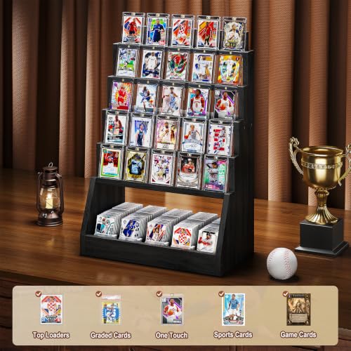 Emfogo 5 Tier Trading Card Display Stand with 3700+ Cards - Image 4