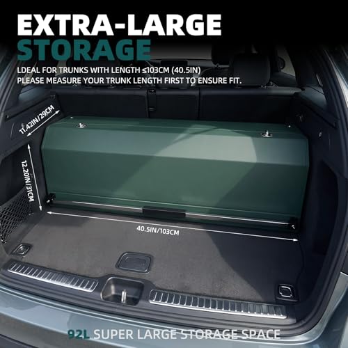 Car Trunk Organizer Sturdy Car Storage Organizer with Lid - Image 3