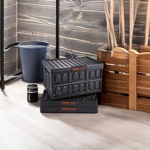 VEVOR 45L Collapsible Storage Bins with Lids 3 Packs - Image 3