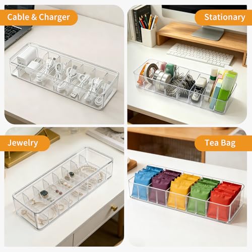 2 Pack Cable Organizer Box with Lid - Image 8