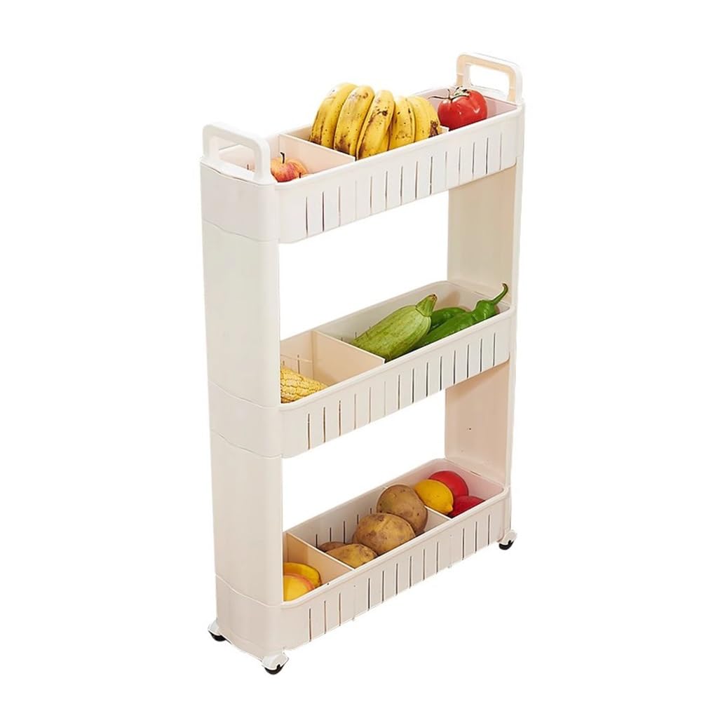 Slim Storage Organizer Cart Narrow Shelf Kitchen Bathroom - Image 1