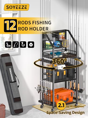 Fishing Rod Holders for Garage, Fishing Pole Holders Up - Image 5
