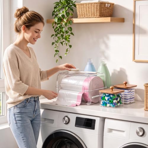 Trash Bag Dispenser with Back Drawer, 3 Pack Under Sink - Image 6