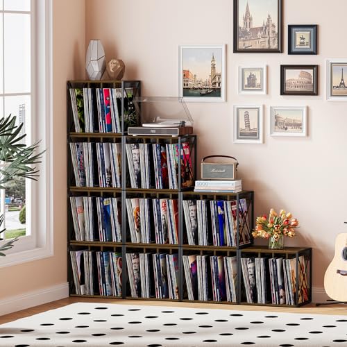 Vinyl Record Storage,Vinyl Record Holder Up to 80-100 Albums - Image 3