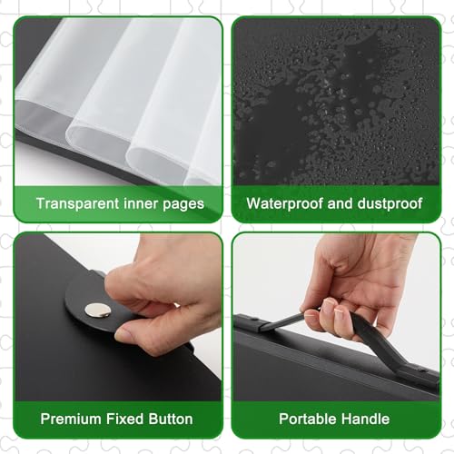 Feifeiya 30 Pockets Puzzle Folder L-1000pcs Black 31x25.6" - Image 5
