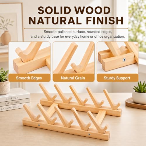 2 Pack Wooden Puzzle Rack with a 60° Tilt & 5 Slot Angled - Image 4