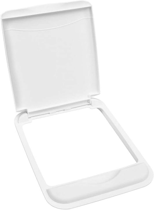 Rev-A-Shelf 50 Qt Under Sink Garbage Can Lid for Base Kitchen and Bathroom Cabinet, Replacement Plastic Trash Bin Lid Only, White, RV-50-LID-1-1-40
