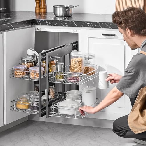 VEVOR Min 15" W Opening Blind Corner Pull Out Organizer, 2 - Image 3