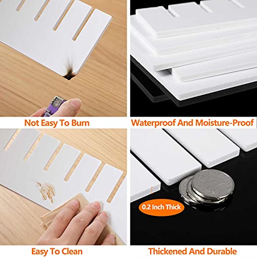 12Pcs Drawer Dividers, 16.93" x 2.76" - Image 7