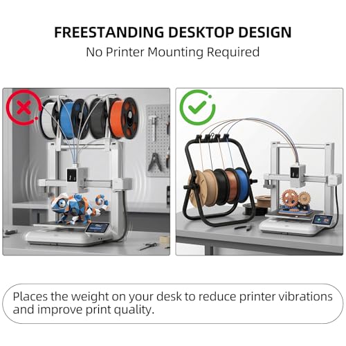 Adjustable 3D-Printing Filament Spool Holder: Freestanding Spool - Image 3