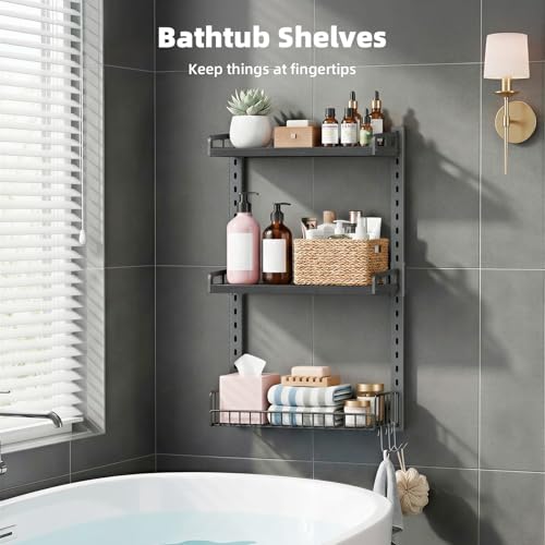 3 Tier Bathroom Shelves Over Toilet - Wall Mounted | Home Organization - Image 4