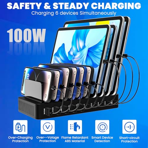 Charging Station for Multiple Devices, 100W 10 Ports Charging - Image 3
