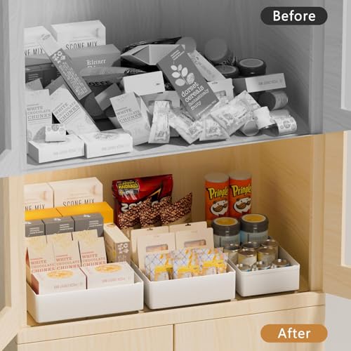 3 Pack Pull Out Drawers for Cabinets with Metal Slides - Image 5