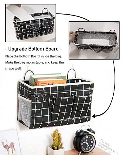 Kanrichu 3pcs Large Wall Hanging Organizer Bag, Linen - Image 5