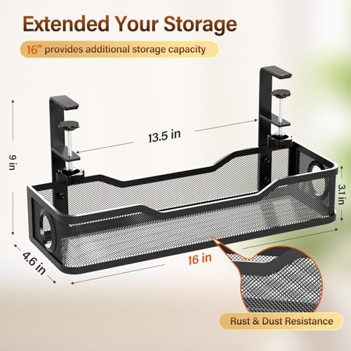 Under Desk Cable Management Large, Cinati 16" Cable | Cable Management - Image 7