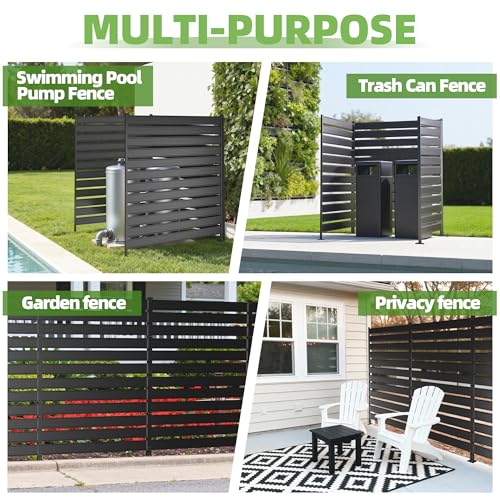 Privacy Fence Screen for AC & Trash, 63" H × 38" W Metal - Image 7