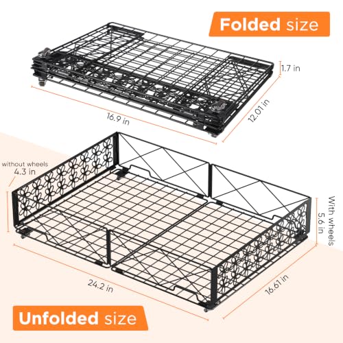 Under Bed Storage with Wheels, Rollable Under Bed Storage - Image 3