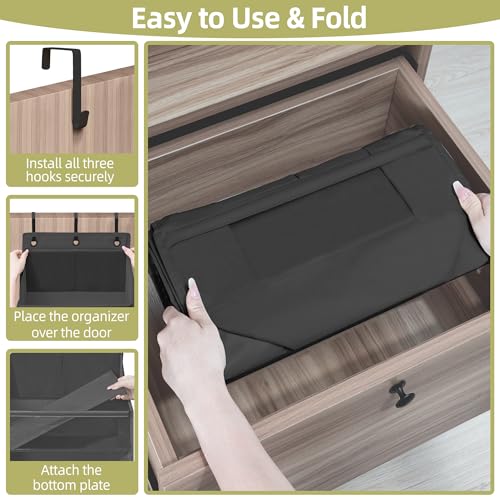 Over Door Organizer with 6 Extra Large Pockets 12 Side Pockets - Image 6