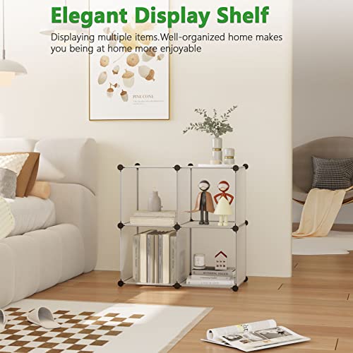 C&AHOME Plastic Cube Storage Organizer, 4-Cube Shelves Units - Image 5