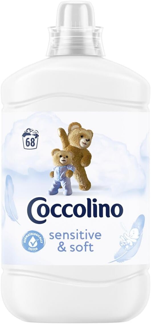 Coccolino Sensitive & Soft Fabric Softener 1700ml/57.5 fl oz 68 Washes