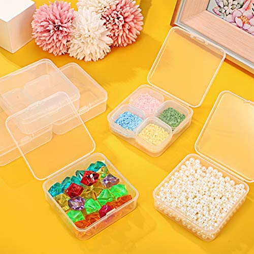 SATINIOR 48 Packs Clear Small Plastic Containers | Home Organization - Image 3