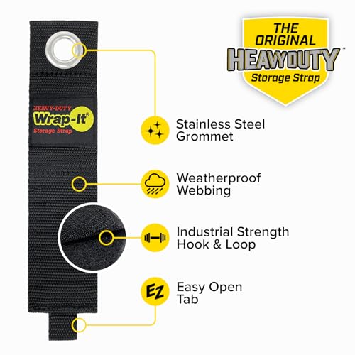 Heavy-Duty Wrap-It Storage Straps - Assorted 6-Pack - Image 6