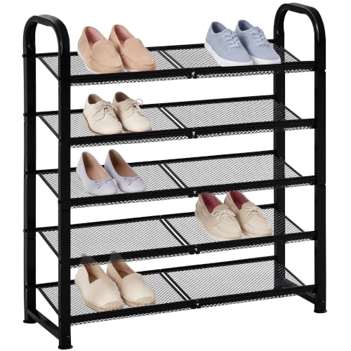STORAGE MANIAC 5 Tier Shoe Rack, Heavy Duty Metal Shoe Organizer - Image 2