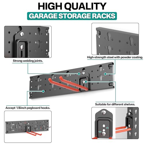 Garage Tool Storage Organizer, Wall Mount Garden Tool Rack - Image 8