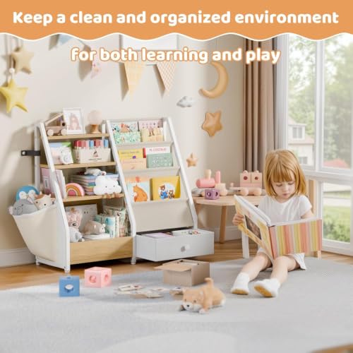 HAVLOTII Kids Bookshelf and Toy Storage - Toddler Ba | All Products - Image 6